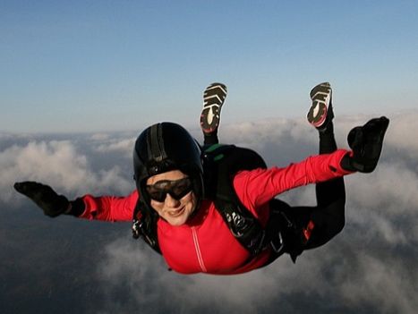 Why do skydivers wear helmets