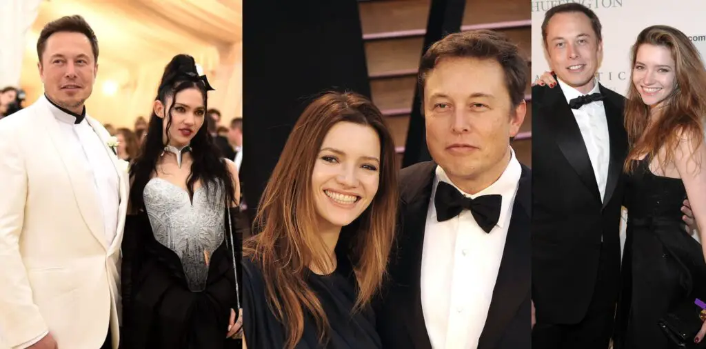Musk with all his wives/partners 