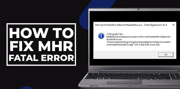 How to Fix MHR Fatal Error