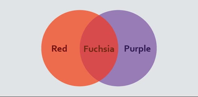 What If We Are Mixing Red and Purple in Equal Parts