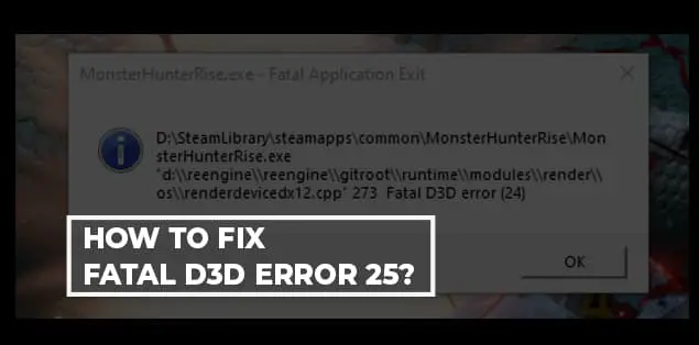 Fatal D3D Error 25