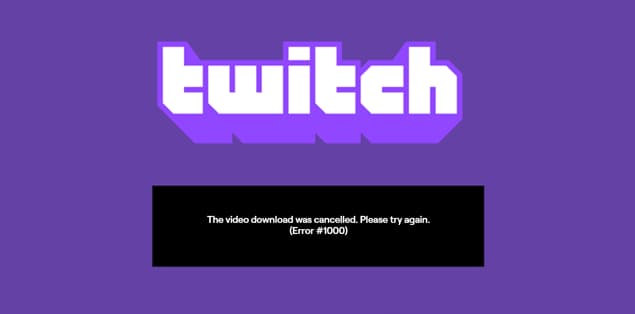 What Is Error 1000 on Twitch?