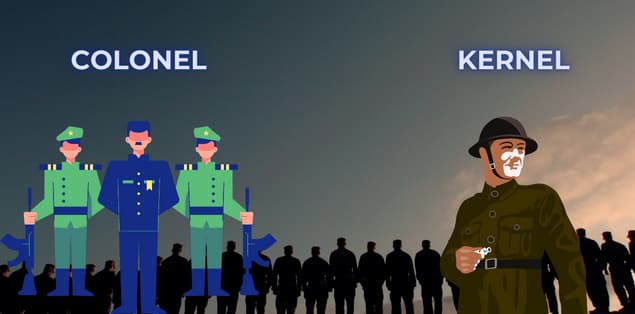 Are Colonel and Kernel the Same?