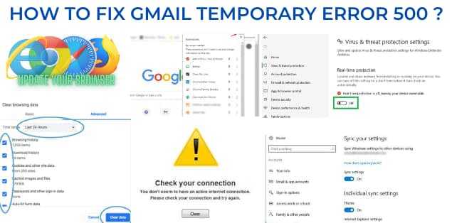 How to Fix Gmail Temporary Error 500?