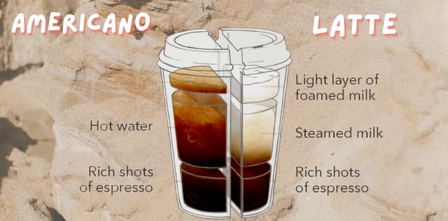 What Is the Difference Between a Latte and an Americano Coffee?