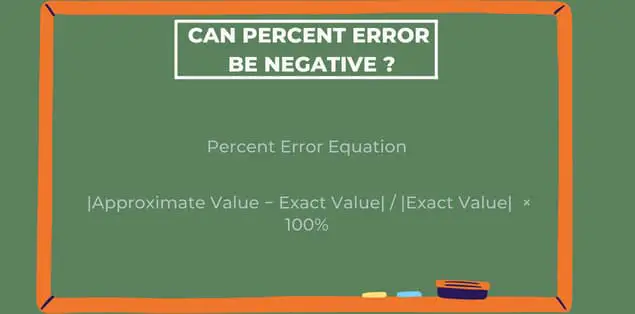 Can percent error be negative