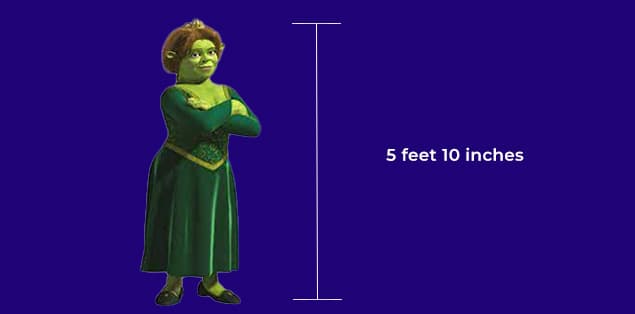 How Tall Is Fiona in Shrek?