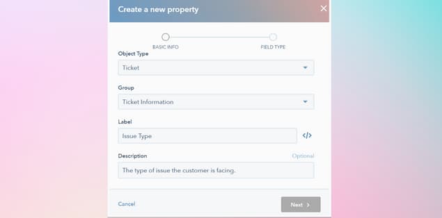 Creating a date property in HubSpot