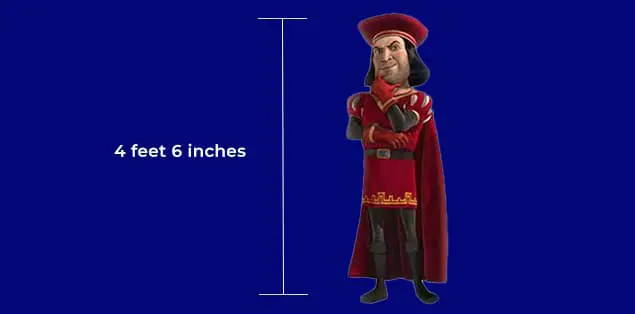 How Tall Is Lord Farquaad From Shrek?
