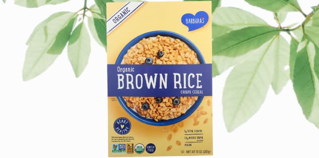 Organic GF Brown Rice Crisp Cereal from Barbara