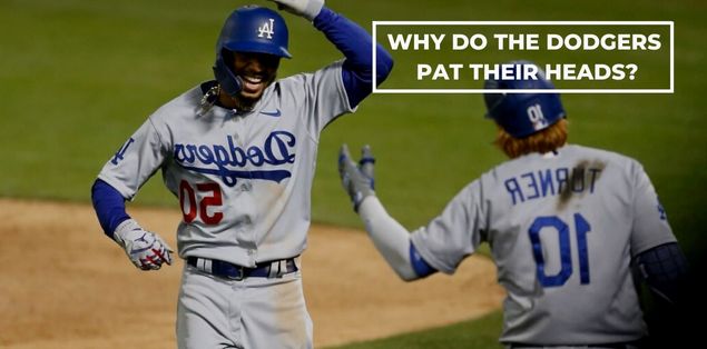 Why do the dodgers pat their heads
