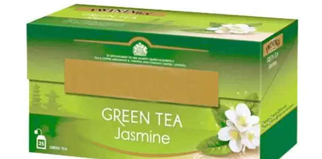 JASMINE GREEN TEA: ABOUT 30 MG/CUP